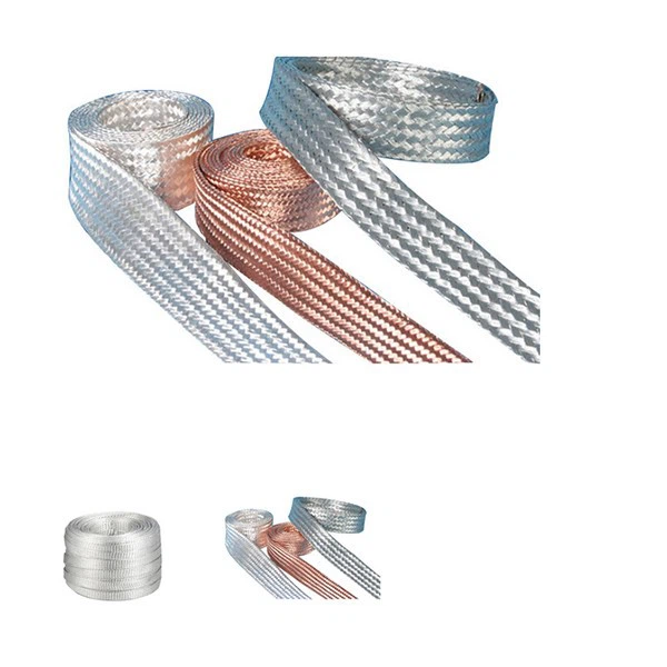 copper braided flat wire picture